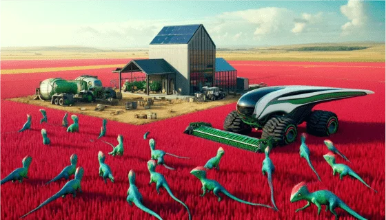 futuristic farm